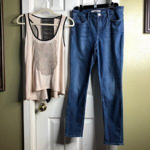 Athleta Jeans & Takara Top (NEW!) ~ 2 pc bundle
